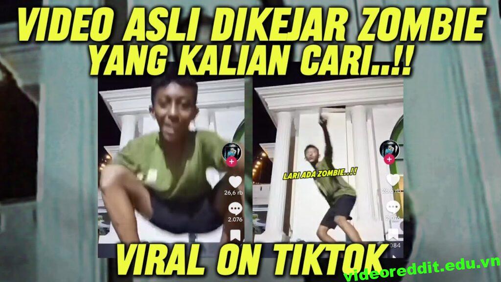 lari ada zombie viral tiktok