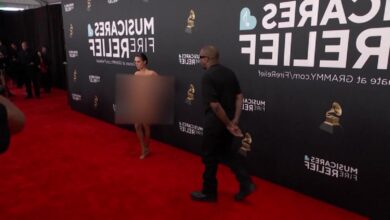bianca censori grammys unblurred video